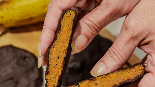 Biscotti morbidi e cioccolatosi alla zucca, banana e burro di arachidi