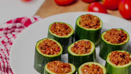 Vaul-au-vent di zucchine con pestato mediterraneo